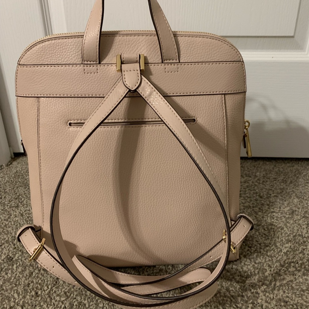Michael Kors Rhea Pebbled Slim Backpack - Picture 2 of 4